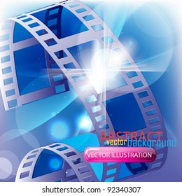 eps10 vector film strip concept background design