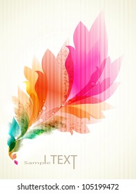 eps10 vector floral design . abstract background