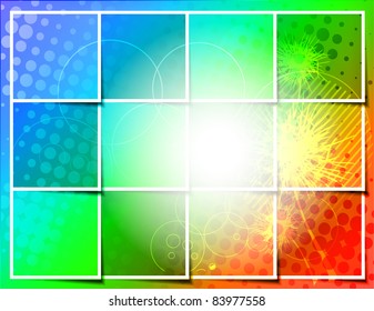eps10 vector floral grunge frame background