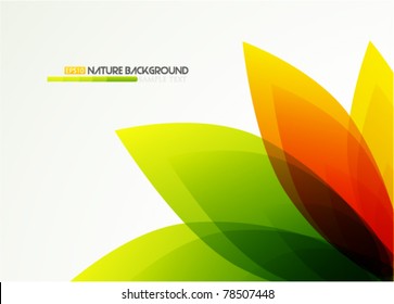 Eps10 vector flower abstract background