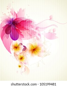 eps10 vector  flower design . abstract background