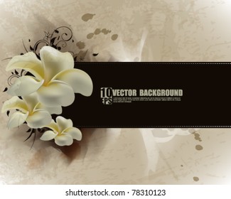 eps10 vector flower inspired vintage background