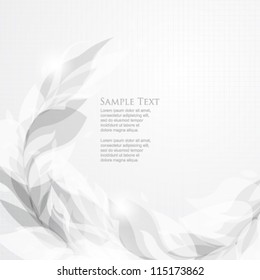 eps10 vector foliage elements chrome background