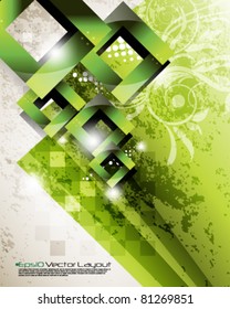 eps10 vector foliage and shapes concept design