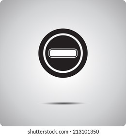 EPS10 vector format icon "warning"