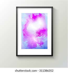 Eps10 Vector Framed Paint Object for Your Home Design