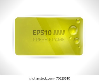 EPS10 vector fresh green frame for your design