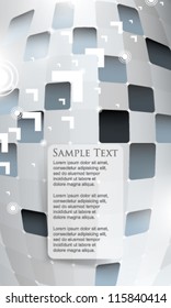 eps10 vector frontal 3d block structure background