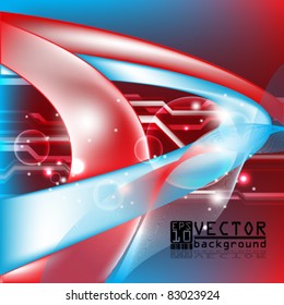 Eps10 Vector Futuristic Abstract Design Background
