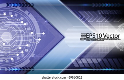 eps10 vector futuristic chrome digital concept background