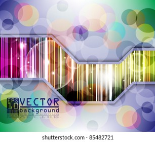 Pos10 diseño de fondo de círculo futurista vectorial