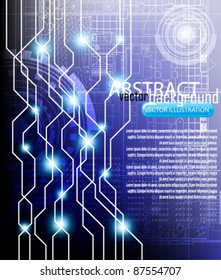 eps10 vector futuristic digital concept background
