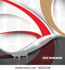 eps10 vector futuristic and elegant wave elements design