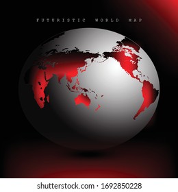 Fondo de diseño de icono del Vector Futuritic Globe