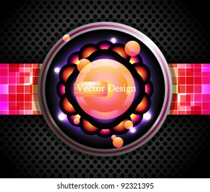 Eps10 Vector Futuristic Steel Design Background