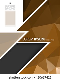 eps10 vector geometric annual report leaflet brochure blank space, abstract design template