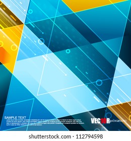 eps10 vector geometric fractal design