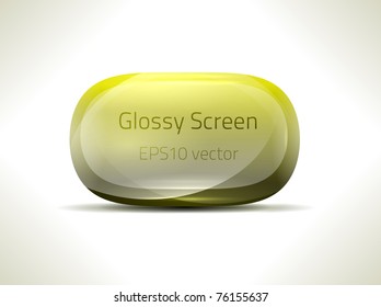 EPS10 vector glossy screen
