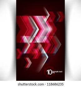 eps10 vector glowing abstract flowing arrows illustration