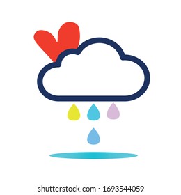 
EPS-10 vector graphic
cloud with heart