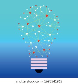
EPS-10 vector graphic
Light bulb with hearts