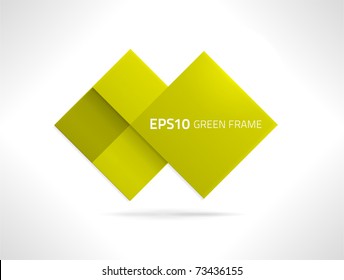 EPS10 vector green frame for your designs