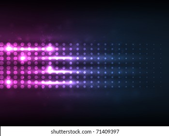 EPS10 vector halftone design against dark background