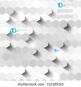 eps10 vector hexagon pattern texture illustration