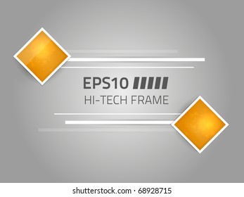 EPS10 vector hi-tech frame design