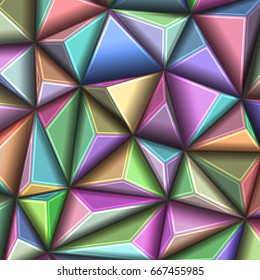 EPS10. vector illustration abstract 3d geometric polygonal triangle pattern