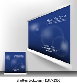 eps10 vector illustration abstract banner / scroll / billboard concept design