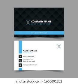 Eps10 Vector Illustration. Abstract Elegant Business Card Template.