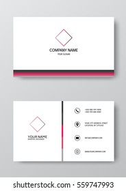 eps10 vector illustration abstract elegant business card template.