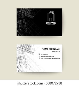 eps10 vector illustration abstract elegant business card template