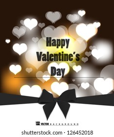Eps10 Vector illustration Beautiful greetings cards with ribbon background design