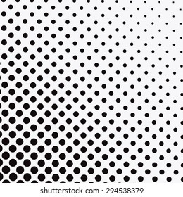 EPS10 vector illustration of black and white halftone background 