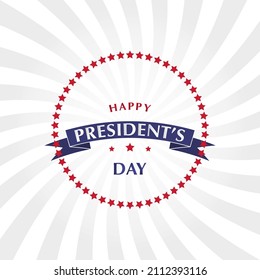 EPS10 vector illustration card on Presidents day, US National holiday