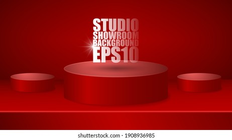 Ilustración vectorial EPS10. Diseño de un estudio. Fácil de usar para promocionar sus productos.