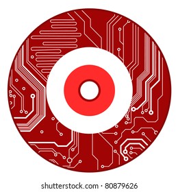 eps10 vector illustration. Electronic compact disc