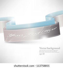 eps10 vector illustration elegant ribbon template