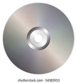 eps10 vector illustration, realistic compact disc.