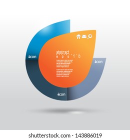 Información general sobre la infografía vectorial eps10 y el concepto de portafolio