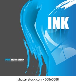 diseño de concepto de tinta vectorial y pintura eps10