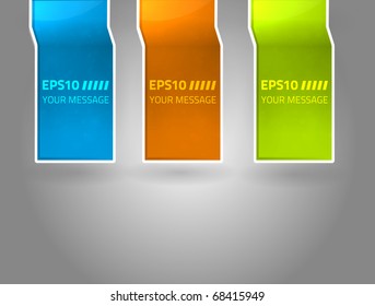 EPS10 vector labels for your design