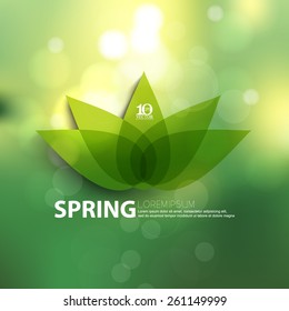 eps10 vector lotus flower blossom spring season beautiful sunlight bokeh nature ecology background