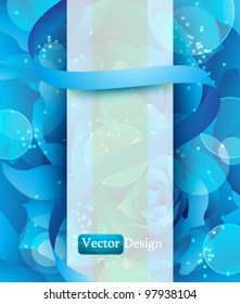Eps10 Vector Love and Roses with Wings Concept Background Design