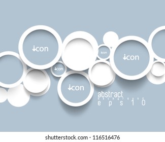 eps10 vector minimalistic circles concept background