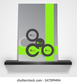 eps10 vector modern business cover background illustration 