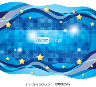 Eps10 Vector Modern Christmas Wave Concept Design