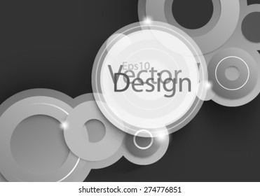 Eps10 Vector Modern Chrome concept for your business in the future